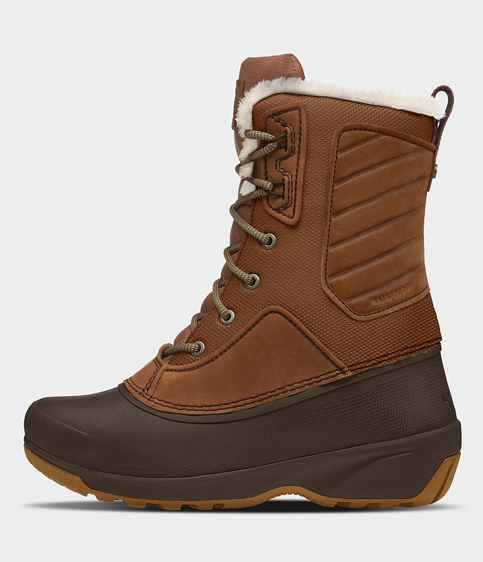 The North Face Womens Boots Shellista IV Mid WP 107YMQLEJ - Brown